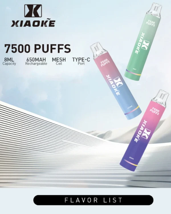 XIAOKE-梟客7500口一次性/拋棄式電子煙-高級續航設計💖